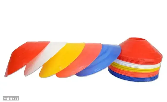 Cf Sportsplastic Space Marker Agility Soccer Cones For Training PurposeMulticolorPack Of 10