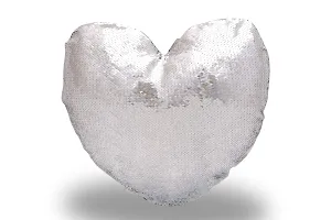 Pixelkari - Personalised Heart Magic Pillow/Cushion with Photo |Best Gifts for - Valentine, Anniversary, Husband, Wife| (16 inches) (Metallic Silver)-thumb4