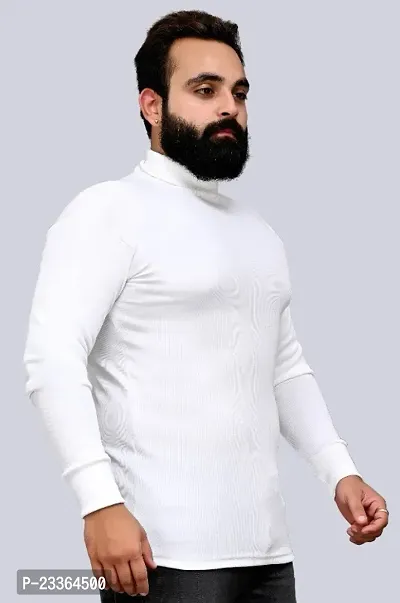 Trendy High Neck Regular Fit Cotton Sweater For Men-thumb3