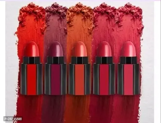 Classic 5 In 1 Matte Finish Lipstick Pack Of 5-thumb0