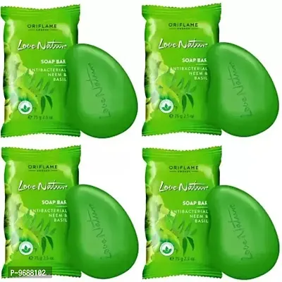 Love Nature Nature Secrets Soap Bar with Anti-Bacterial Neem Extract - Set of 4  (4 x 75 g)