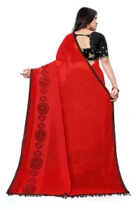 Classic Georgette  Saree With Blouse Piece-thumb1