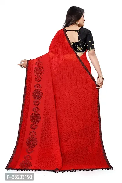 Classic Georgette  Saree With Blouse Piece-thumb2
