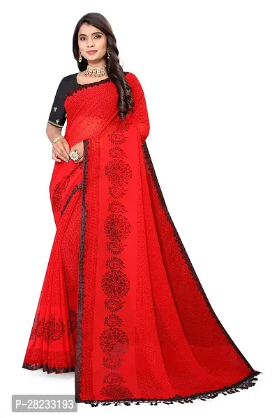 Classic Georgette  Saree With Blouse Piece-thumb0