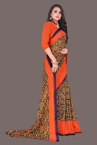Classic Georgette Printed Saree with Blouse piece-thumb1