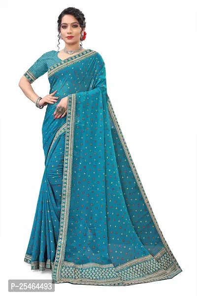 Beautiful Georgette Saree with Blouse piece for Women