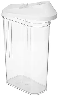 TK TRADERS Plastic Storage Containers with Sliding Mouth (Transparent) (PACK OF 3, 750 ml)-thumb1