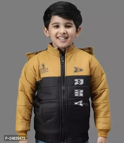 Fabulous Multicoloured Polyester Puffer Jacket For Boys