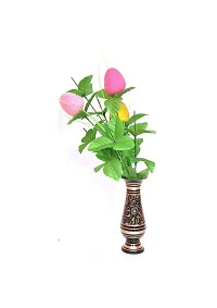 A. H Impex (6.5 Inch) Decorative Brass Flower Pot Flower Vase in Colorful Finish for Home Decor-thumb2