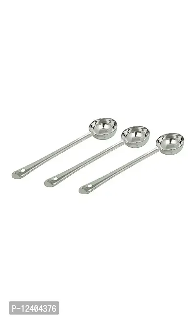 A. H Impex Ladle, Cooking and Serving Spoon Stainless Steel. Heavy Gauge 12 inch (Golchi) Set of 3).