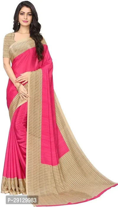 Stylist Crepe Saree With Blouse Piece For Women-thumb0