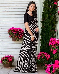 Classic Georgette Saree with Blouse piece-thumb3