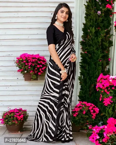 Classic Georgette Saree with Blouse piece-thumb4