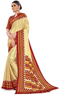 Stylist Crepe Saree With Blouse Piece For Women-thumb2