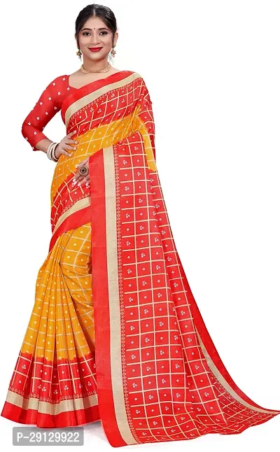 Stylist Art Silk Saree With Blouse Piece For Women-thumb0