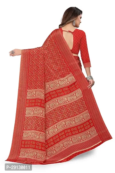 Stylist Chiffon Saree With Blouse Piece For Women-thumb2