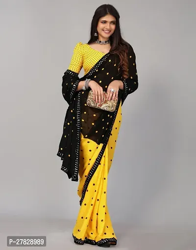 Classic Georgette Saree with Blouse piece-thumb5