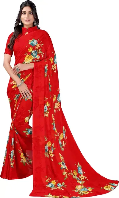 Stylish Fancy Designer Georgette Saree With Blouse Piece For Women