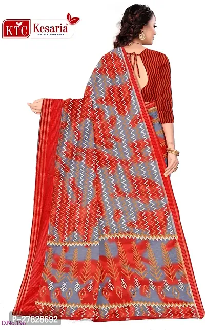 Classic Cotton Silk Saree with Blouse piece-thumb2