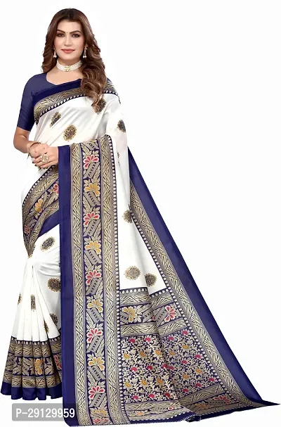 Stylist Art Silk Saree With Blouse Piece For Women-thumb0