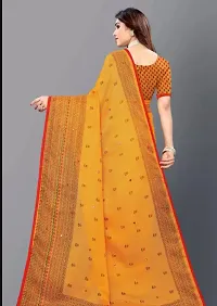 Classic Jute Silk Saree with Blouse piece-thumb1