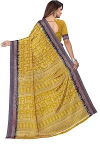 Stylist Silk Blend Saree With Blouse Piece For Women-thumb1