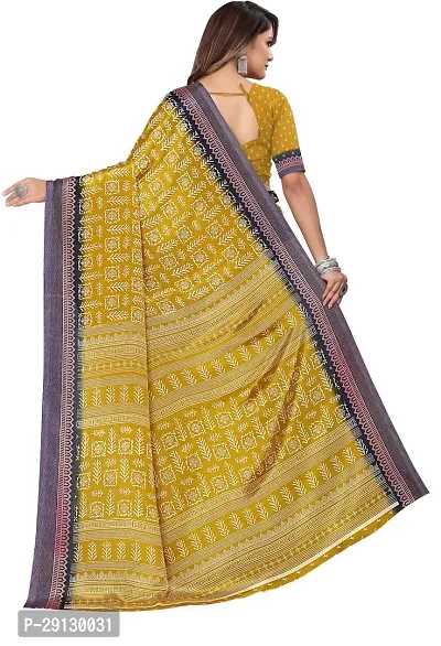 Stylist Silk Blend Saree With Blouse Piece For Women-thumb2