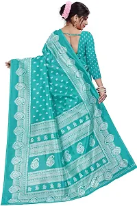 Stylish Green Art Silk Saree With Blouse Piece For Women-thumb1