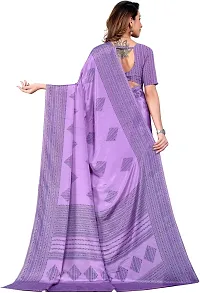 Classic Crepe Saree with Blouse piece-thumb1