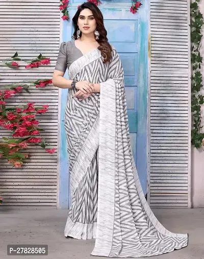 Classic Georgette Saree with Blouse piece-thumb0