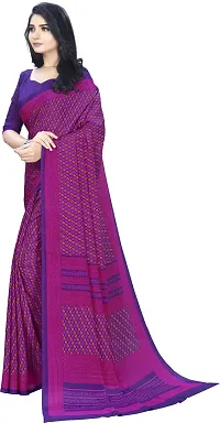 Classic Crepe Saree with Blouse piece-thumb2