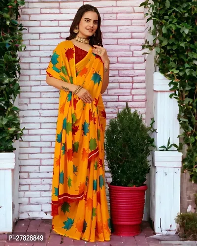 Classic Georgette Saree with Blouse piece-thumb4