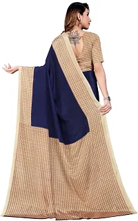 Classic Crepe Saree with Blouse piece-thumb1