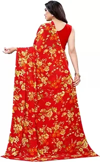 Stylist Georgette Saree With Blouse Piece For Women-thumb1