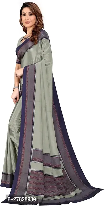 Classic Crepe Saree with Blouse piece-thumb4