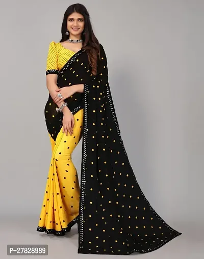 Classic Georgette Saree with Blouse piece-thumb0