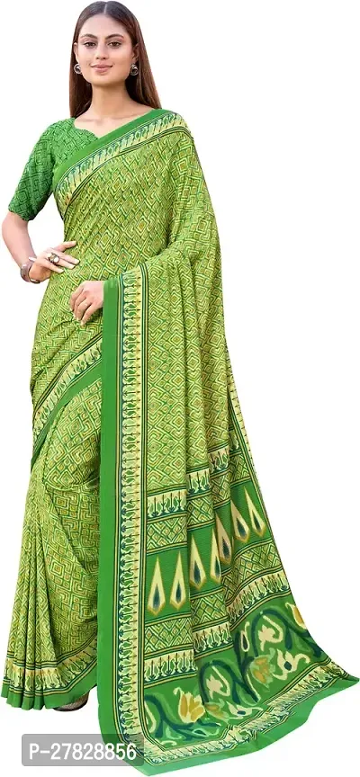 Classic Crepe Saree with Blouse piece
