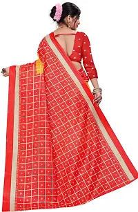 Stylish Multicoloured Art Silk Saree With Blouse Piece For Women-thumb1