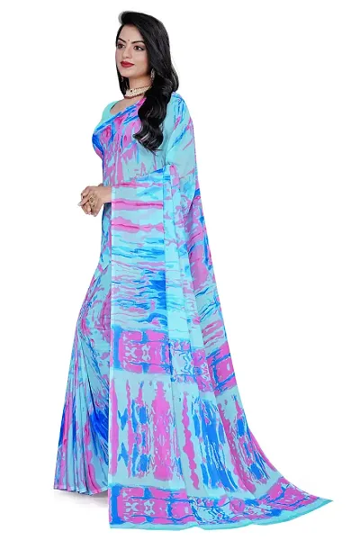 New In Polyester Saree with Blouse piece