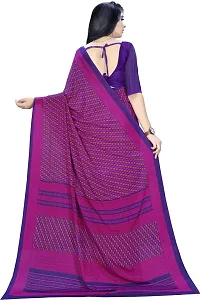 Classic Crepe Saree with Blouse piece-thumb1