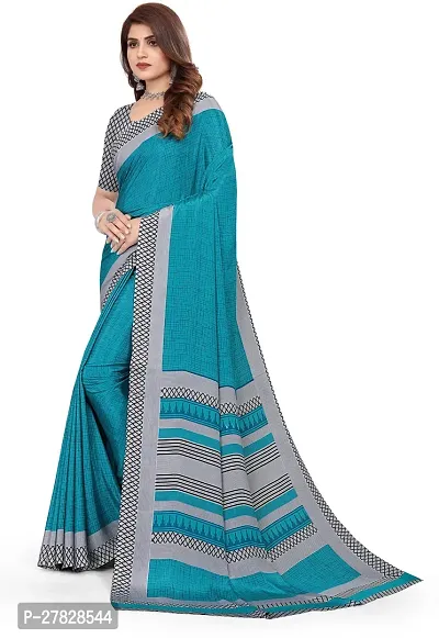 Classic Crepe Saree with Blouse piece-thumb4