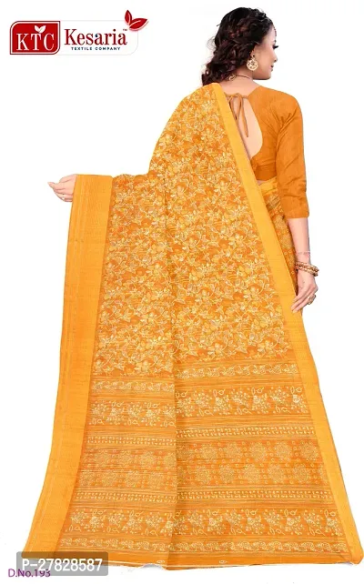 Classic Cotton Silk Saree with Blouse piece-thumb2