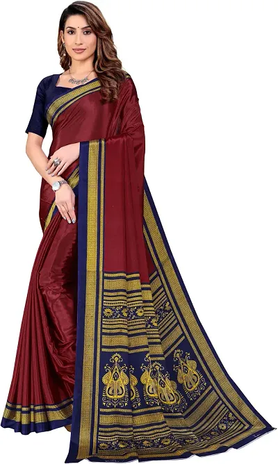 Classic Crepe Saree with Blouse piece