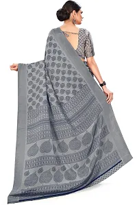 Classic Crepe Saree with Blouse piece-thumb1