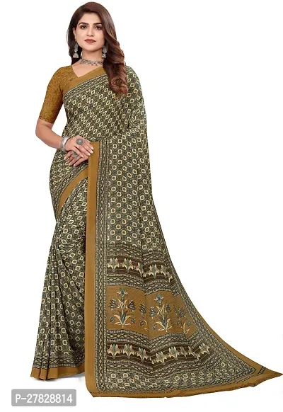 Classic Crepe Saree with Blouse piece