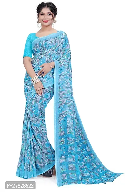 Classic Georgette Saree with Blouse piece