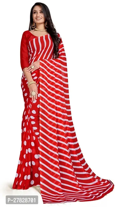 Classic Georgette Saree with Blouse piece-thumb0