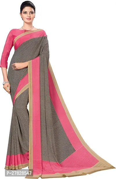 Classic Crepe Saree with Blouse piece