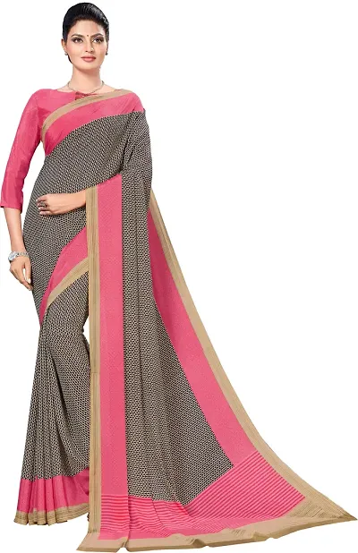 Classic Crepe Saree with Blouse piece