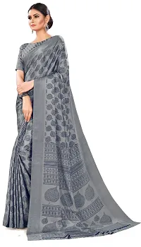 Classic Crepe Saree with Blouse piece-thumb2